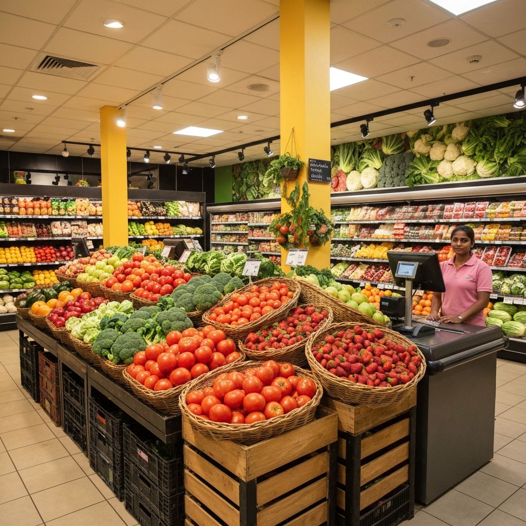 Fresh groceries and produce